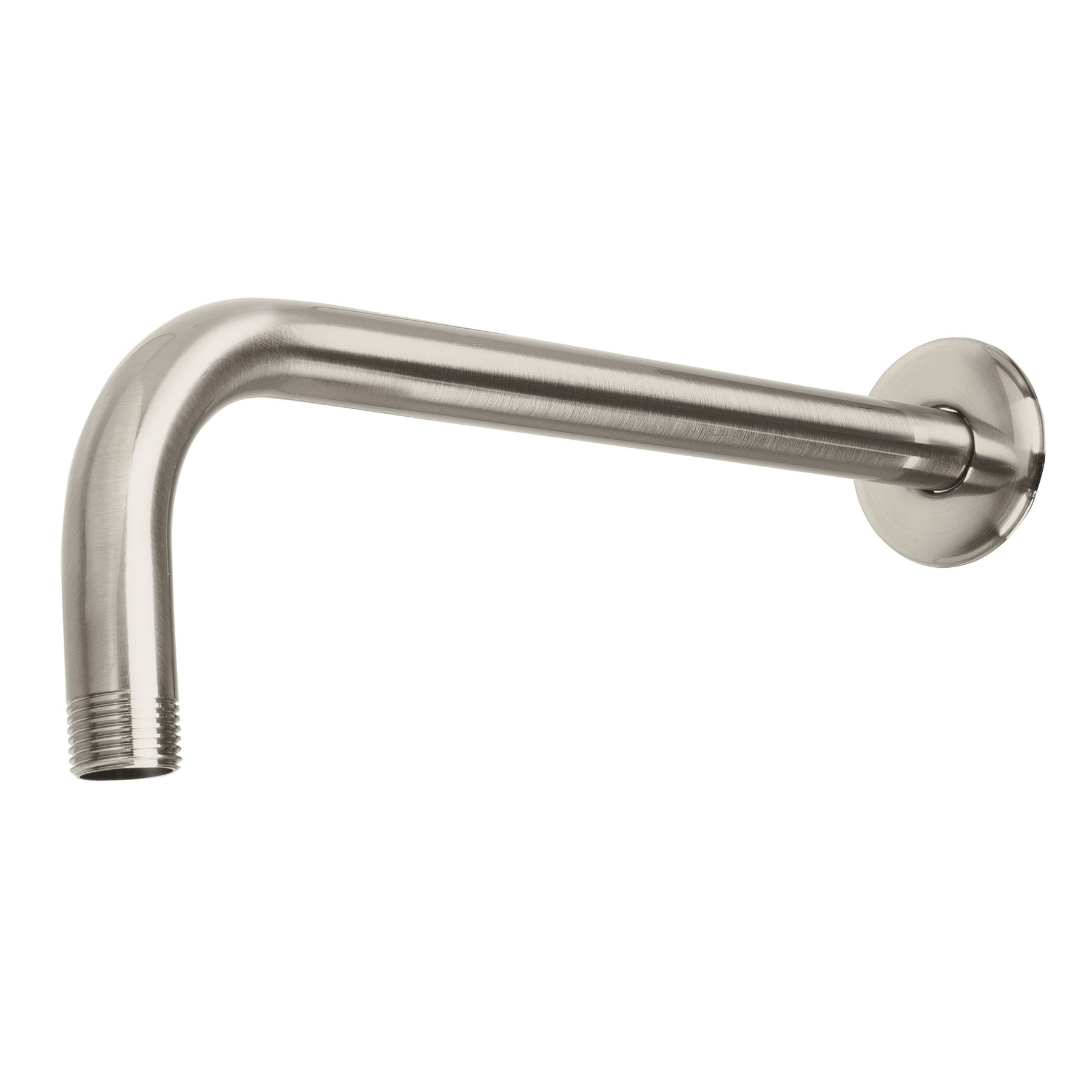Foset BCH-600N Brazo recto con chapetón para regadera, 30 cm, satín