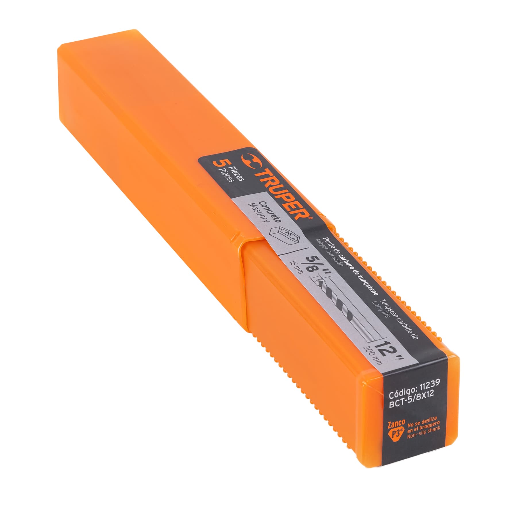 Truper BCT-5/8X12 Broca para concreto, 5/8 x 12' - Ferrenacional