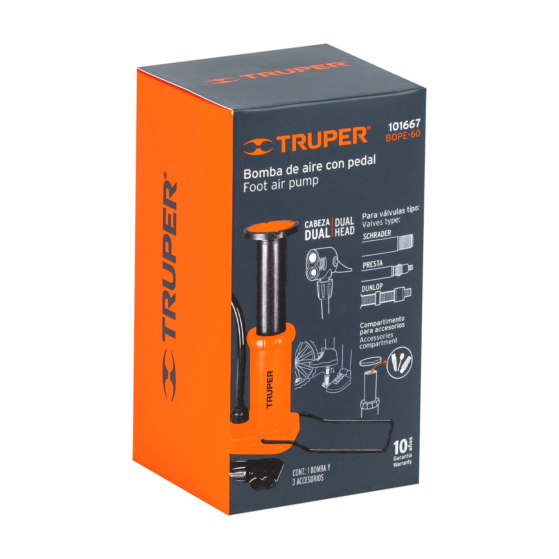 Truper BOPE-60 Bomba de pedal 60 PSI