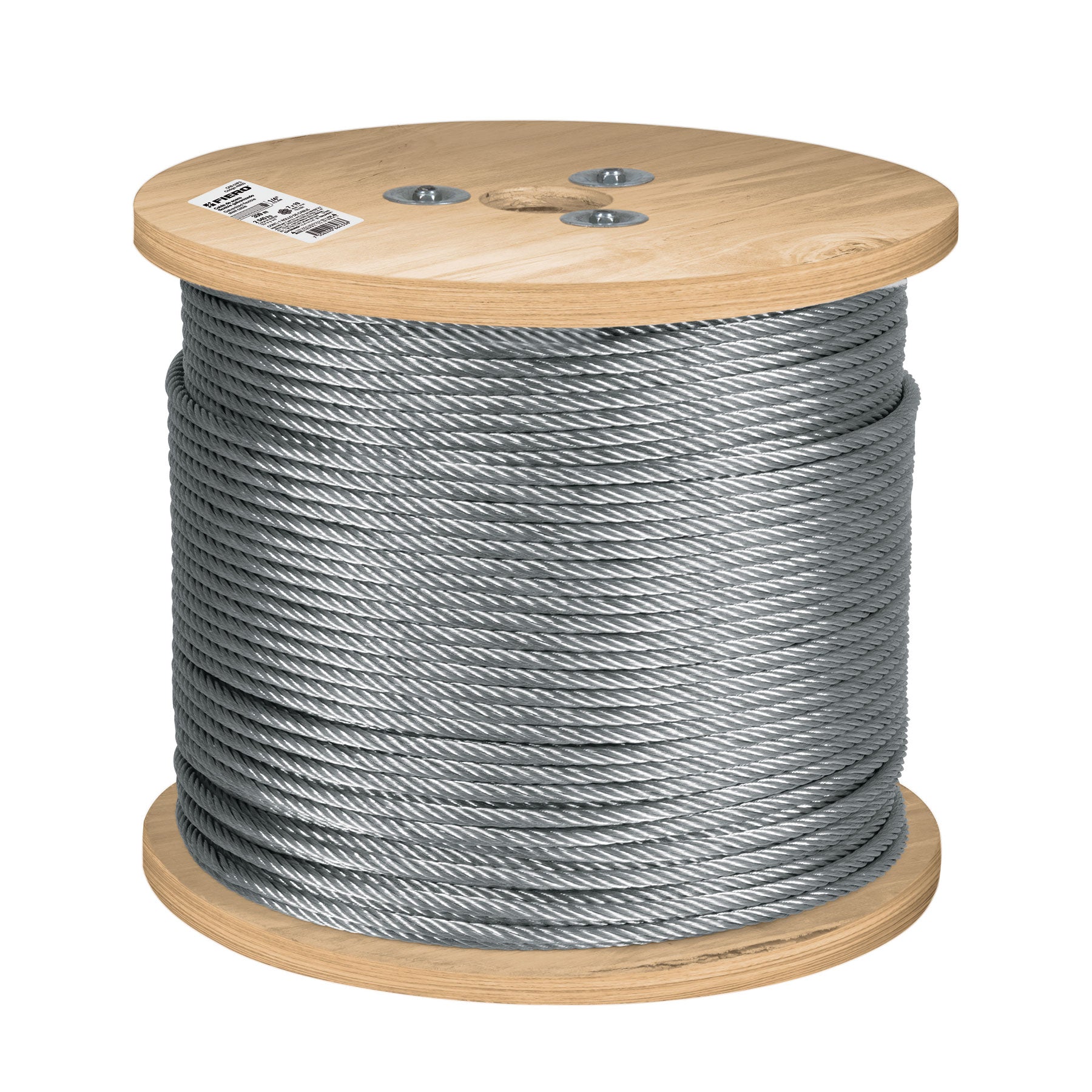 Fiero CAB-1/4F3 Cable flexible 1/4' de acero 7x19 hilos, 300 m