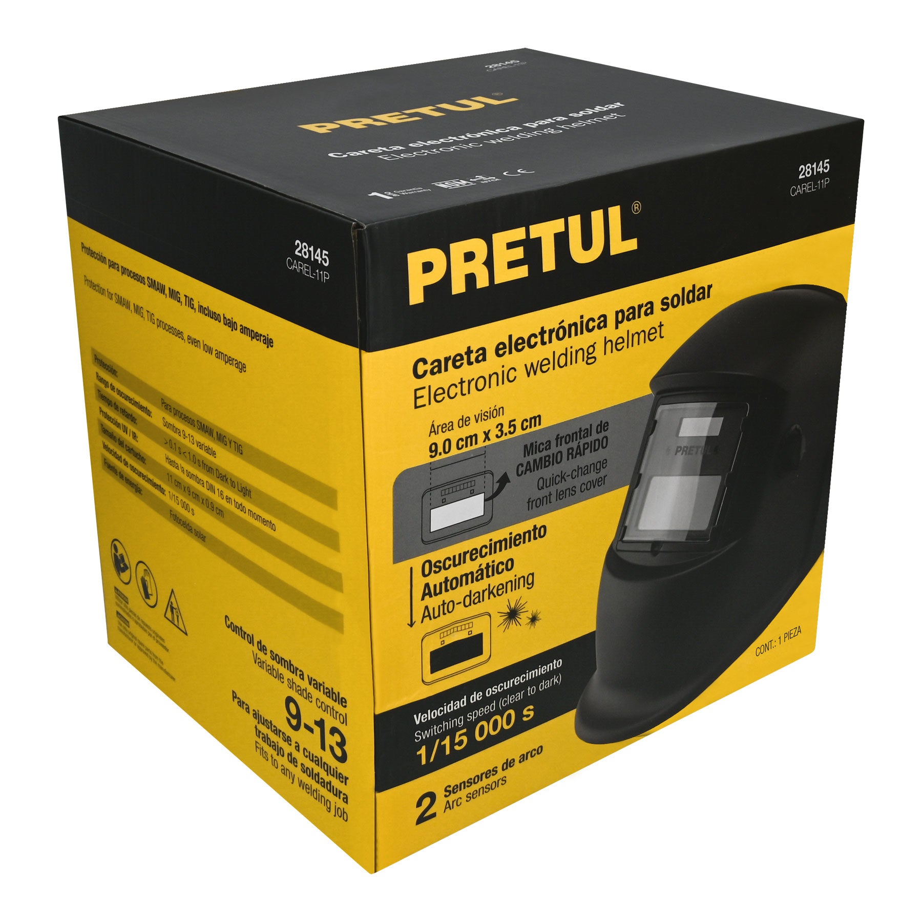 Pretul CAREL-11P Careta electrónica para soldar, sombra 11