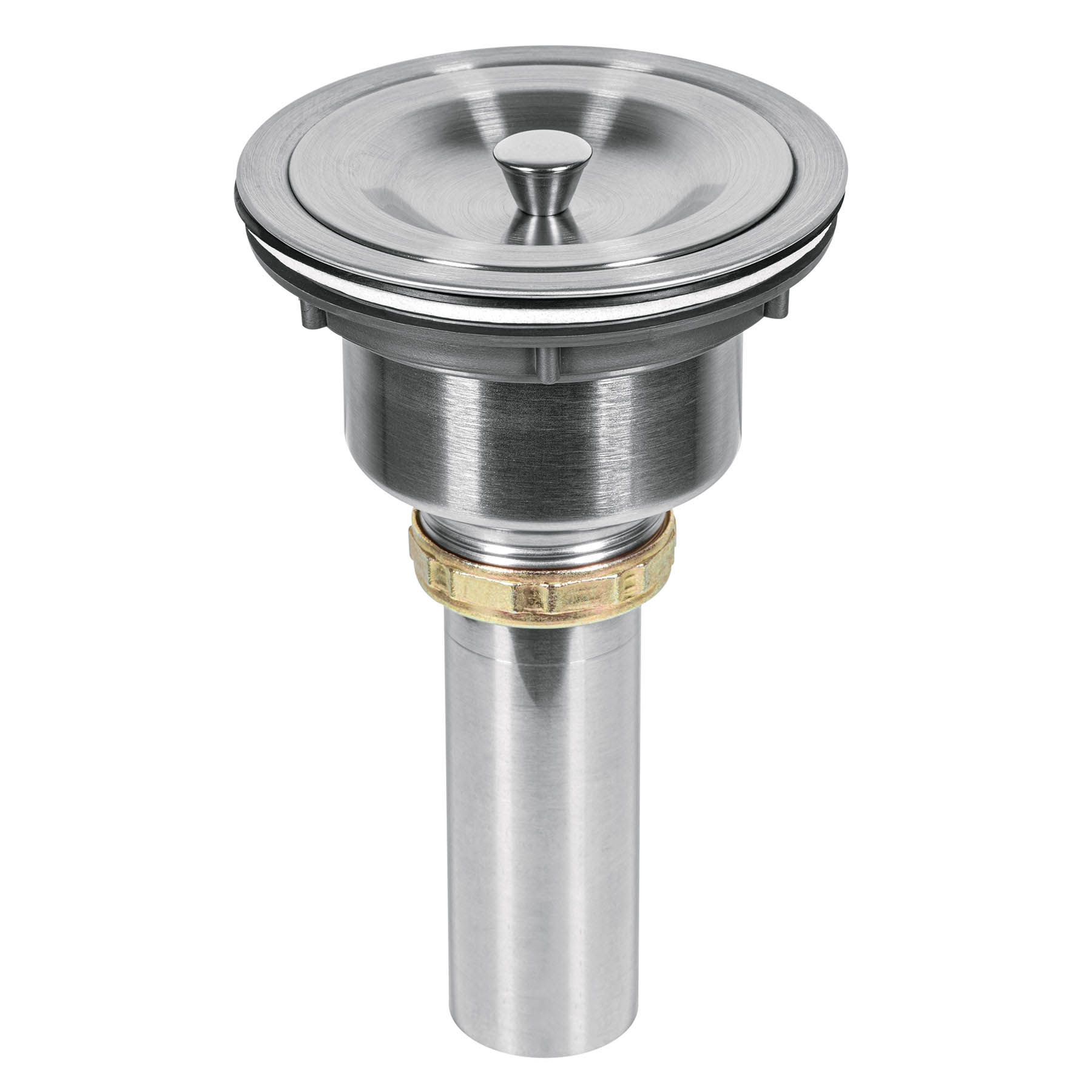 Foset CO-812 Contracanasta 3-1/2' de acero inoxidable con tapa