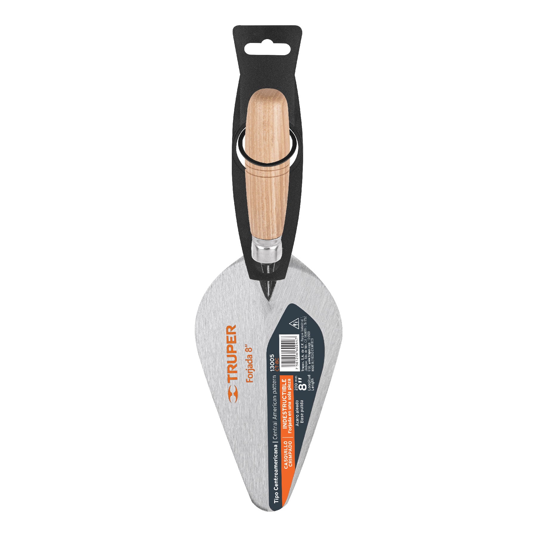Truper CT-8C Cuchara para albañil 8' forjada tipo Centroamericana