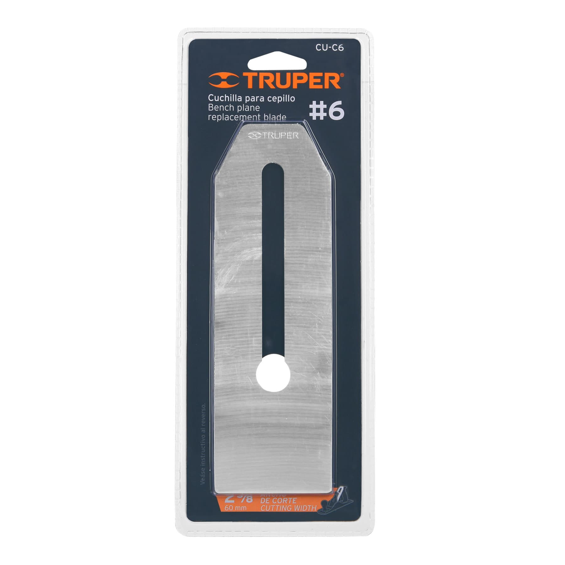 Truper CU-C6 Cuchilla para cepillo de carpintero # 6