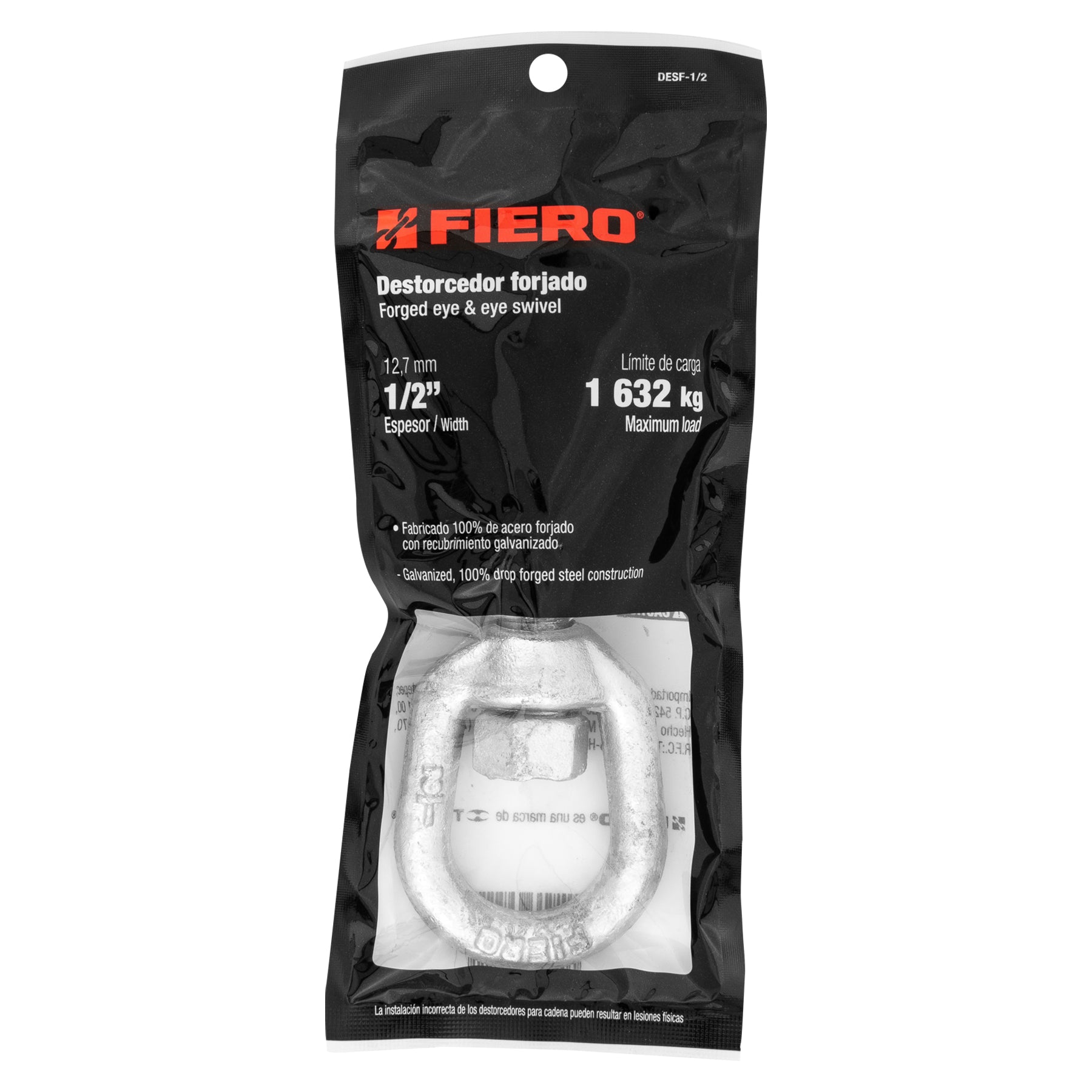 Fiero DESF-1/2 Destorcedor forjado de 1/2'