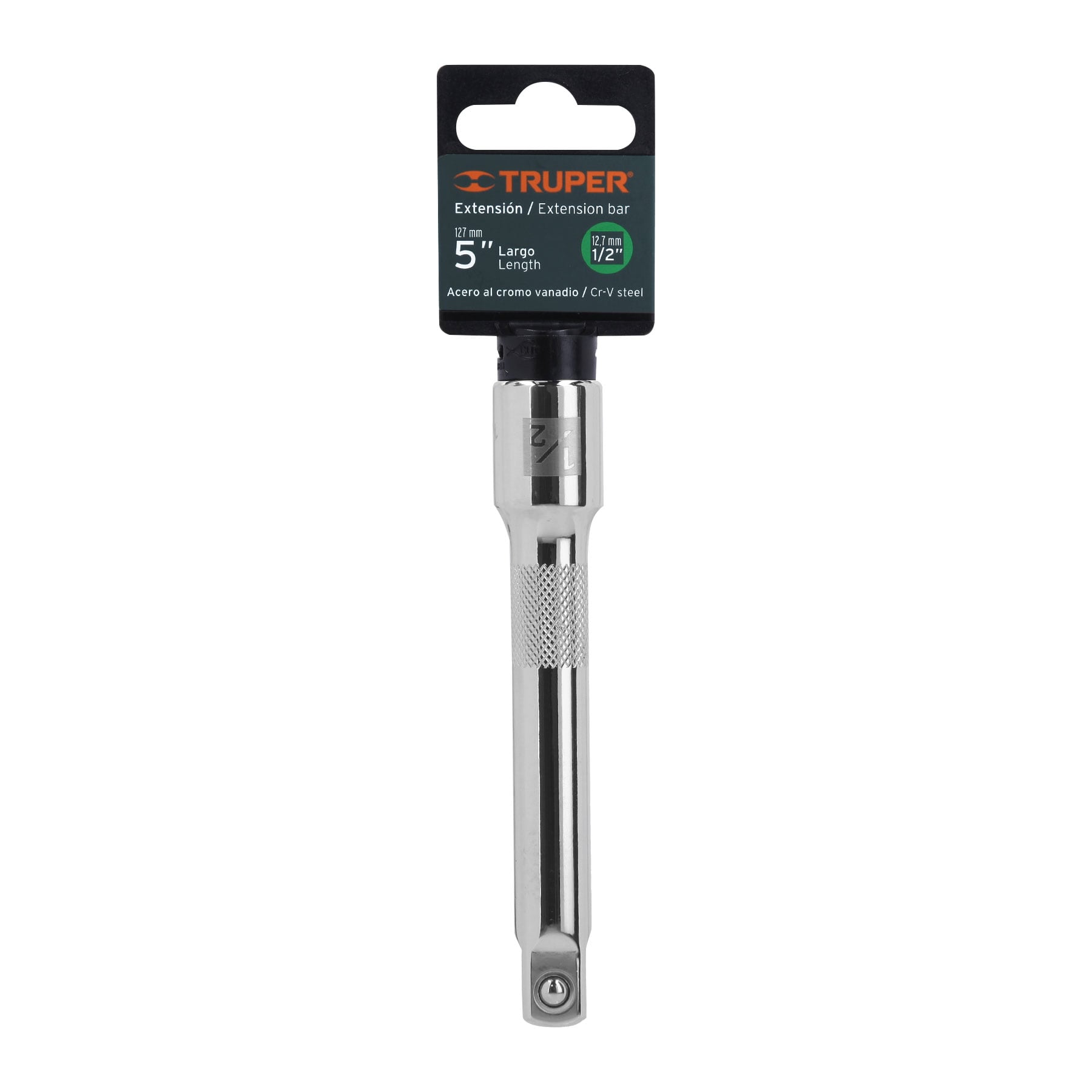 Truper E-5461 Extensión cuadro 1/2' para matraca, largo 5'