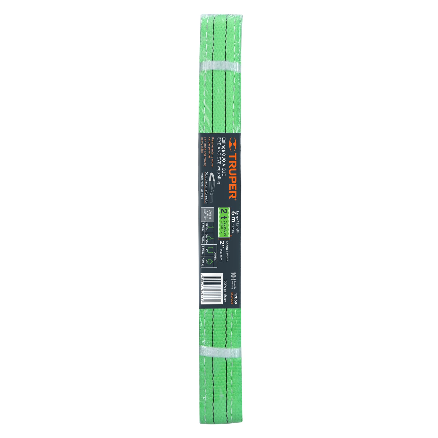 Truper ESLI-206 Eslinga de 2' x 6m