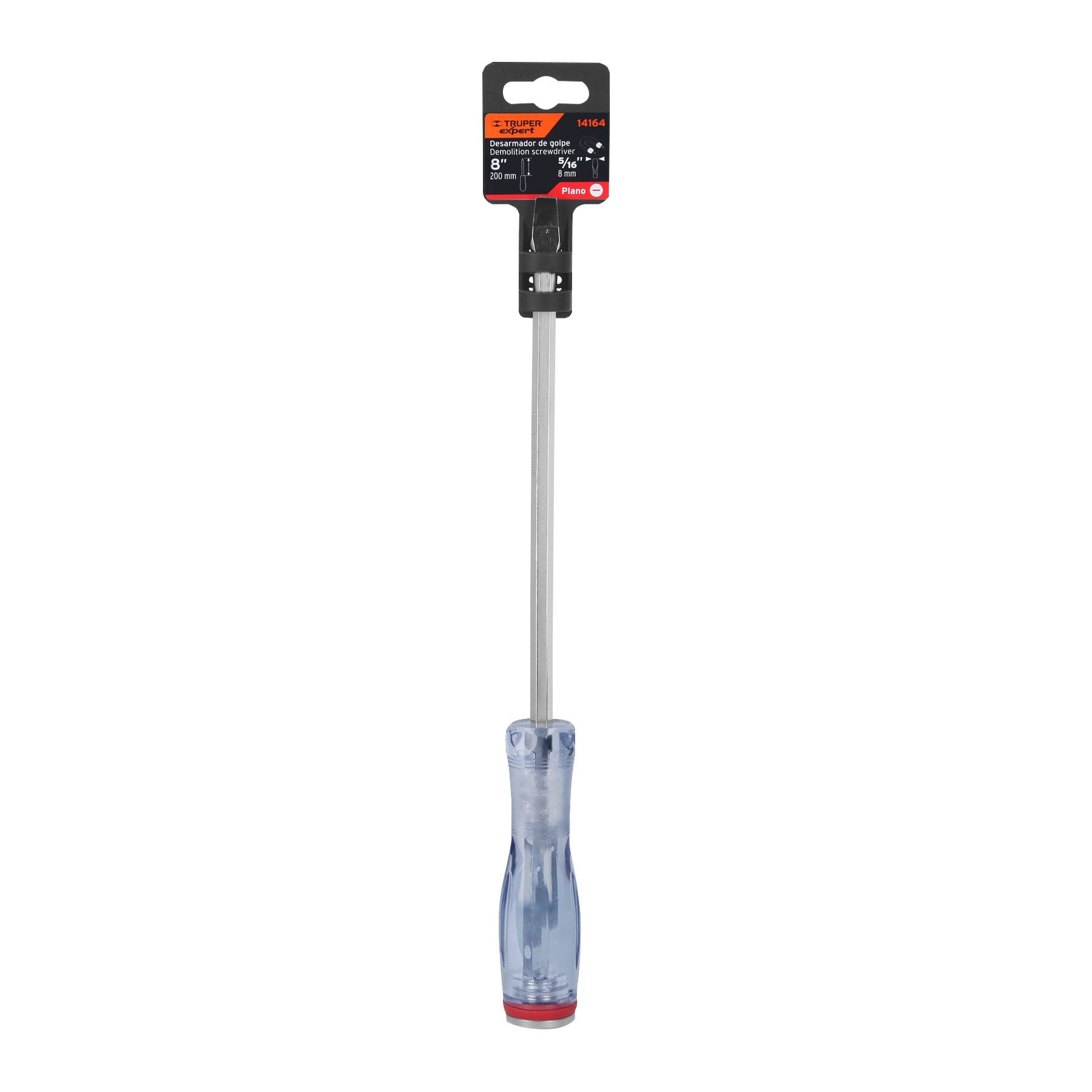 Expert GO-5/16X8P Desarmador plano de golpe 5/16' x 8', Truper Expert
