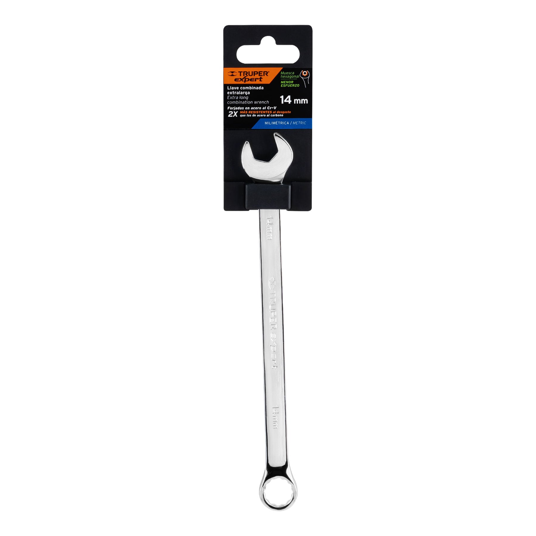 Expert LL-2014M Llave combinada extralarga 14 mm x 220 mm de largo