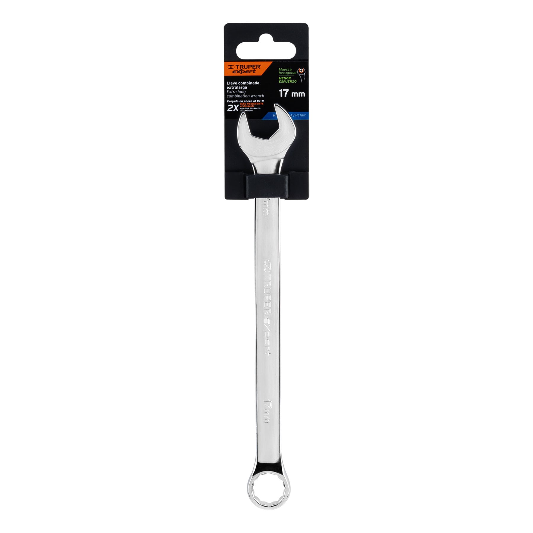 Expert LL-2017M Llave combinada extralarga 17 mm x 259 mm de largo