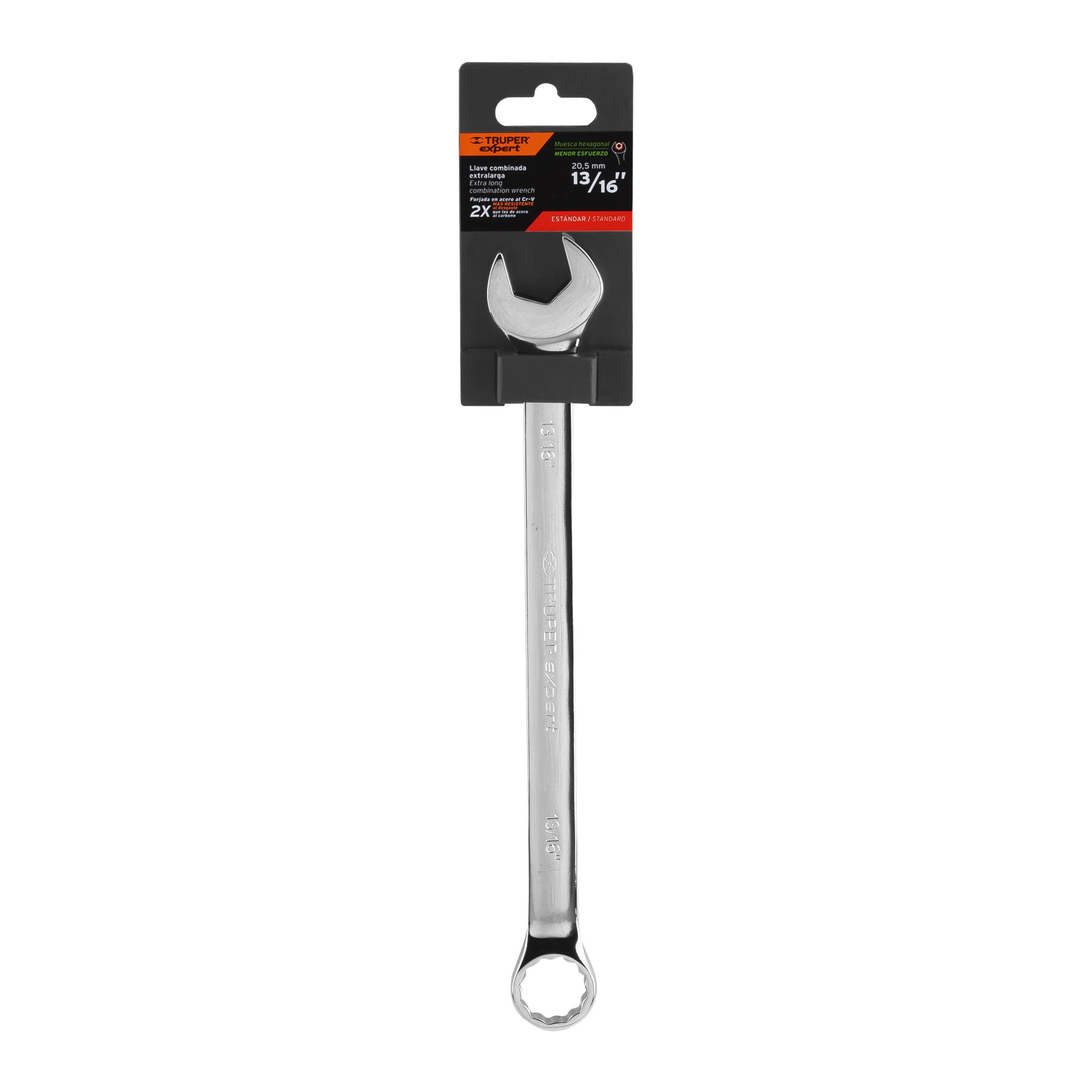 Expert LL-2026 Llave combinada extralarga 13/16' x 298 mm de largo