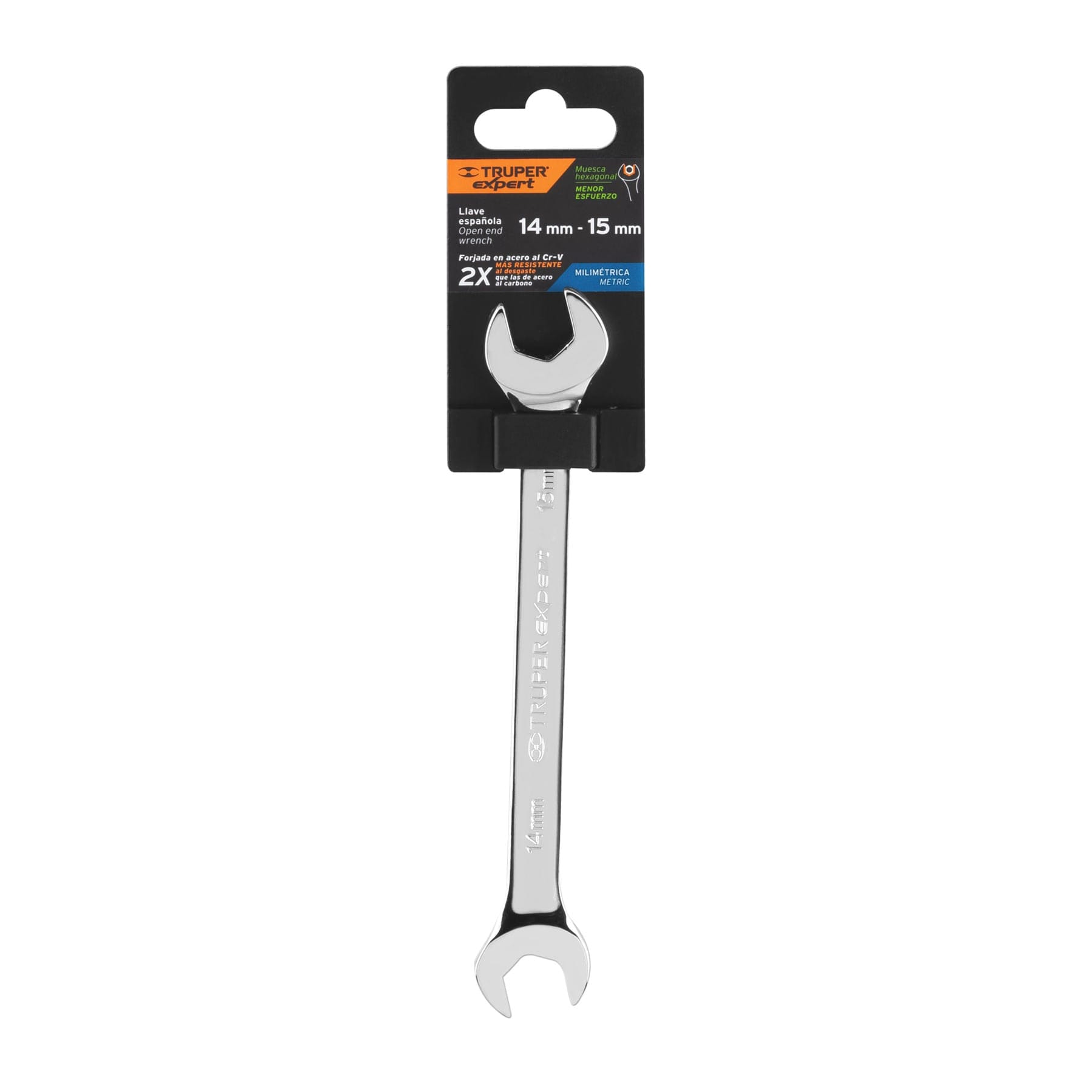 Expert LL-31415 Llave española 14 x 15 x 189 mm de largo, Truper Expert