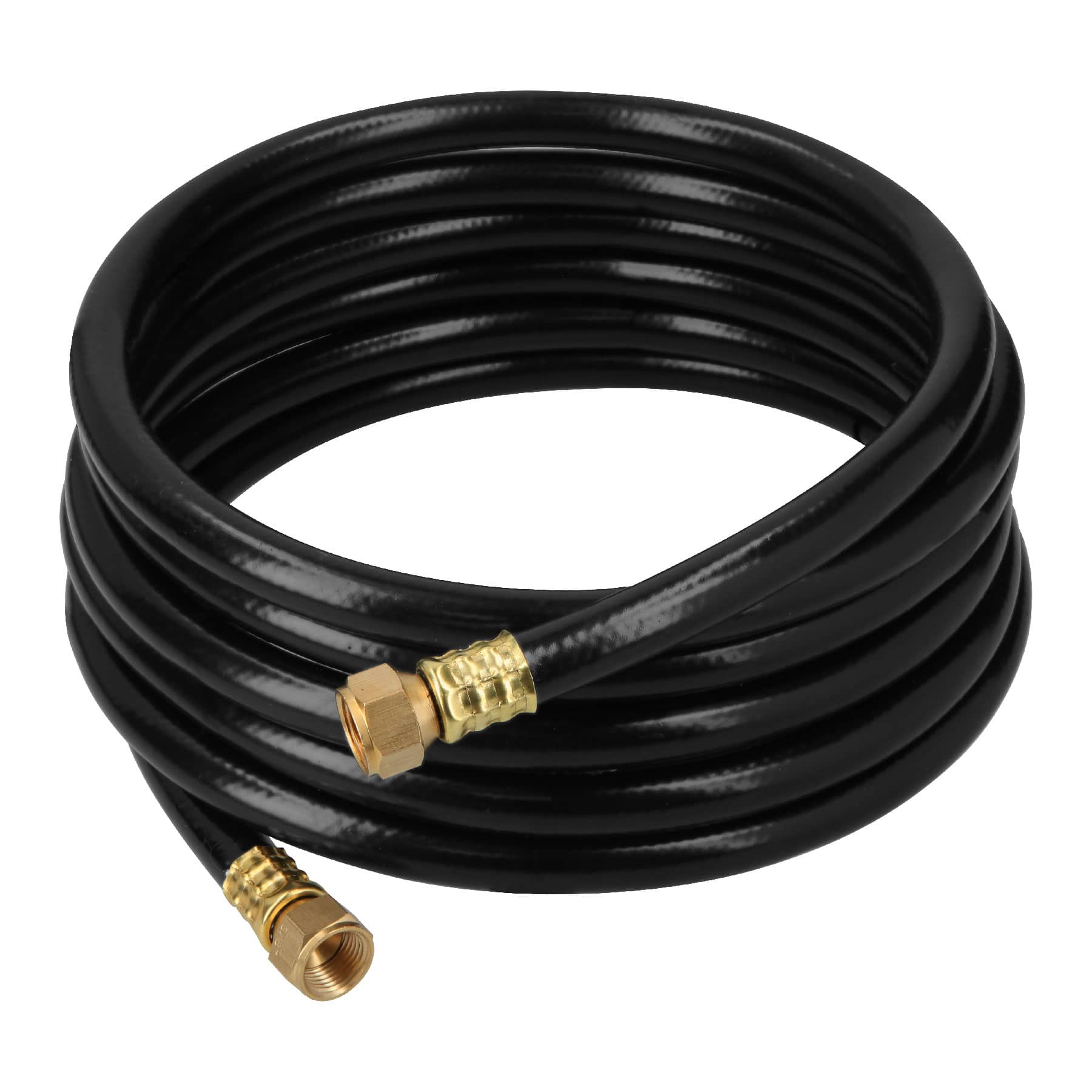 Foset MGAN-40 Manguera para gas 3/8' flexible negra de 4 m, con conexión