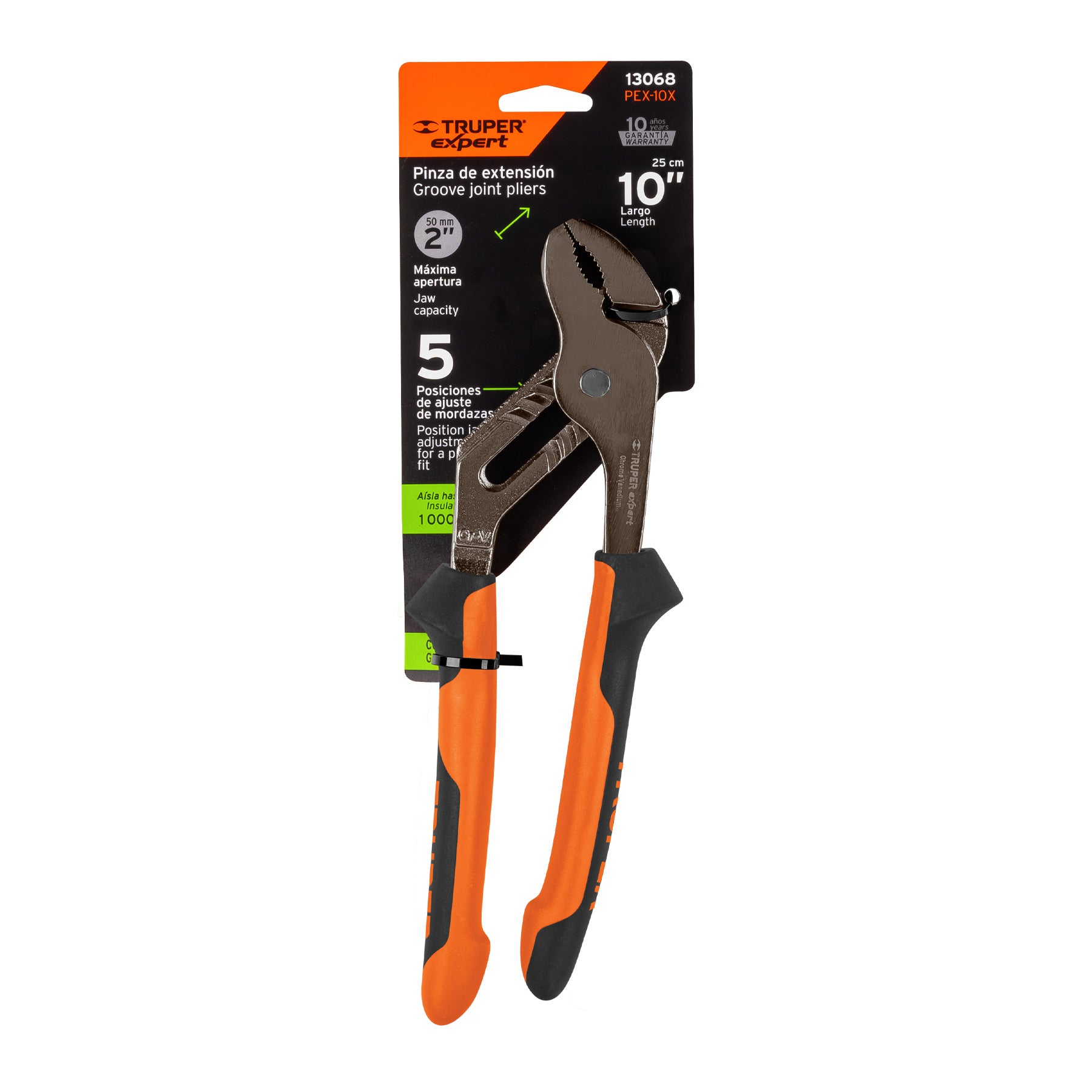 Expert PEX-10X Pinzas de extensión 10', mango comfort grip