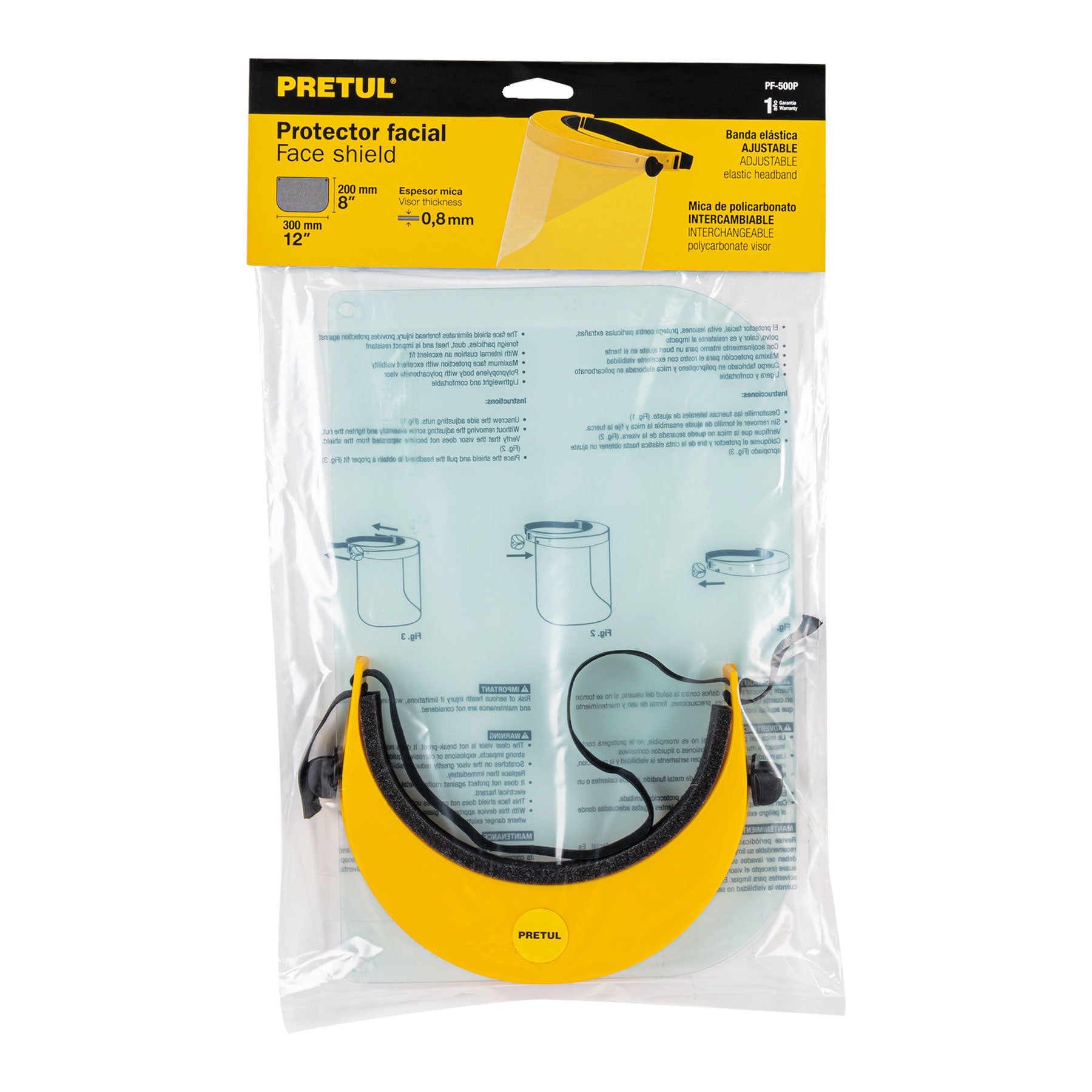 Pretul PF-500P Protector facial, Pretul