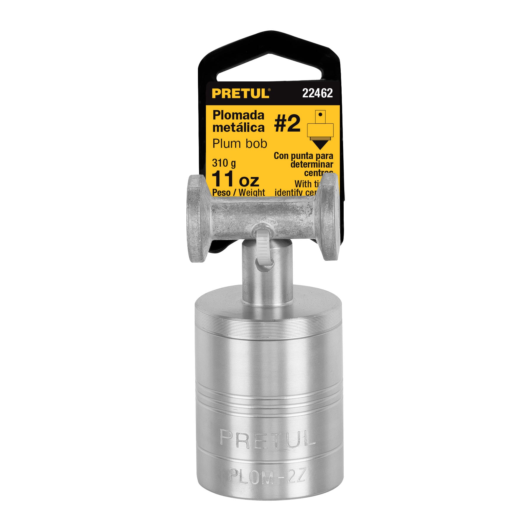 Pretul PLOM-2Z Plomada metálica de 310 g con centro