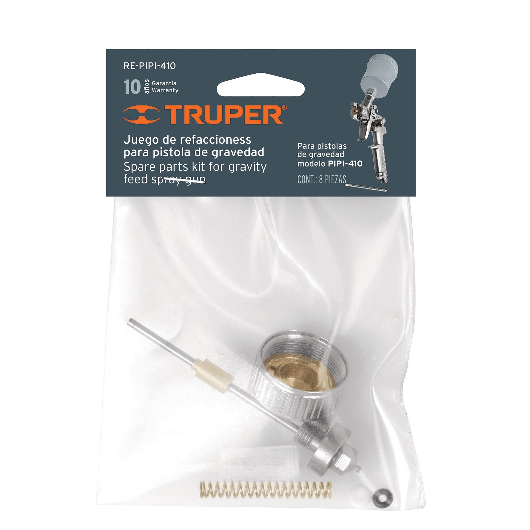 Truper RE-PIPI-410 Repuestos de pistolas para pintar, PIPI-410