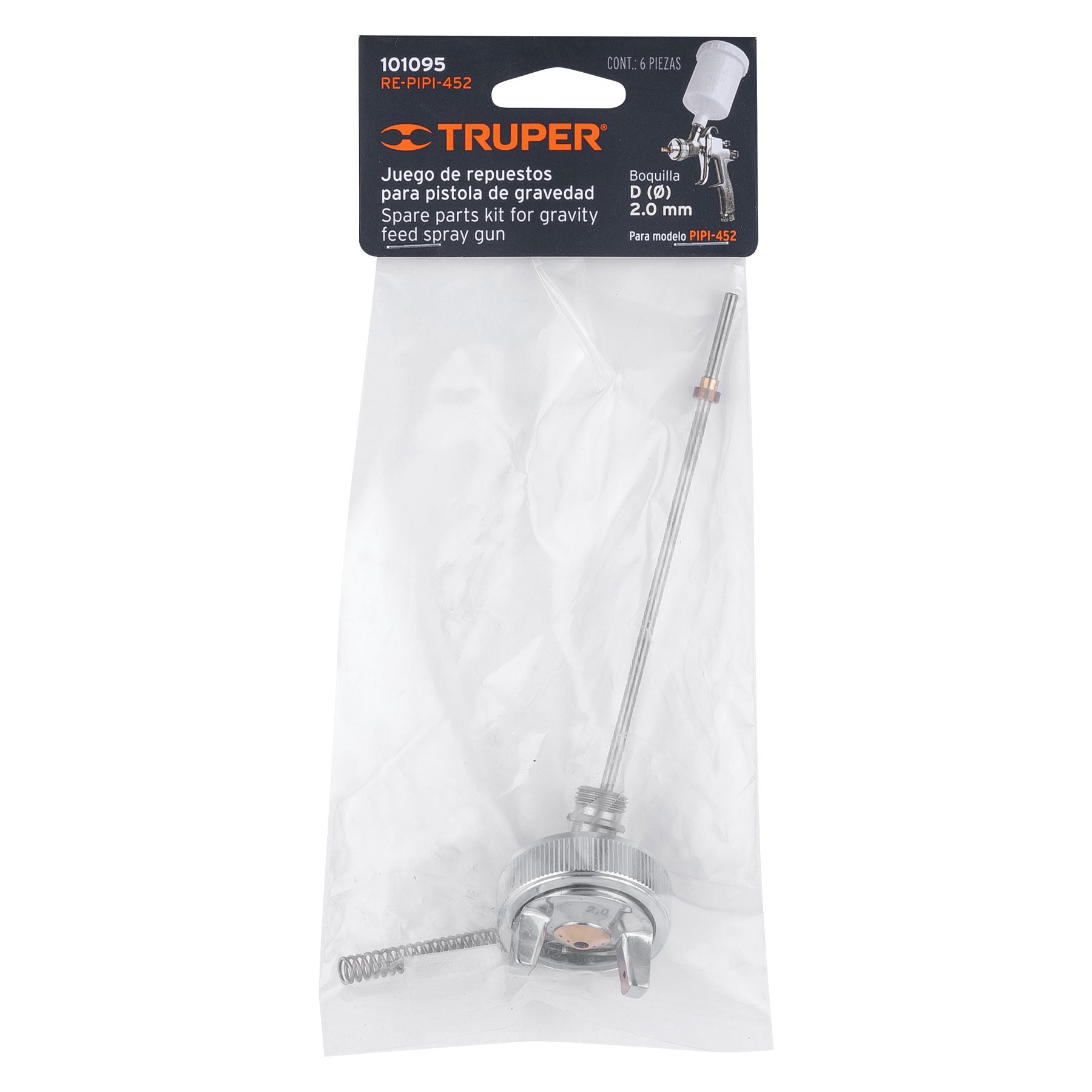 Truper RE-PIPI-452 Repuestos para pistola para pintar PIPI-452