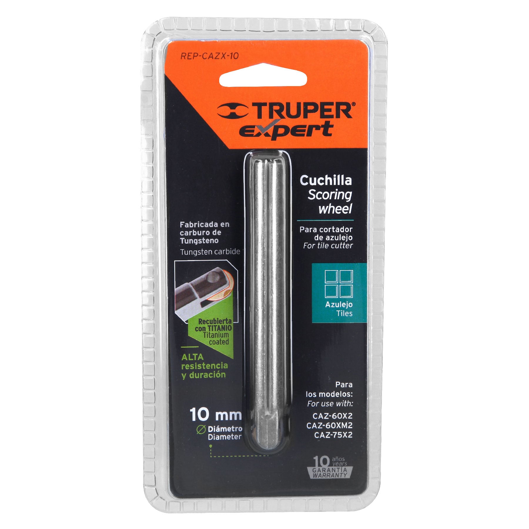 Expert REP-CAZX-10 Repuesto de cuchilla para cortador de azulejo, 10 mm