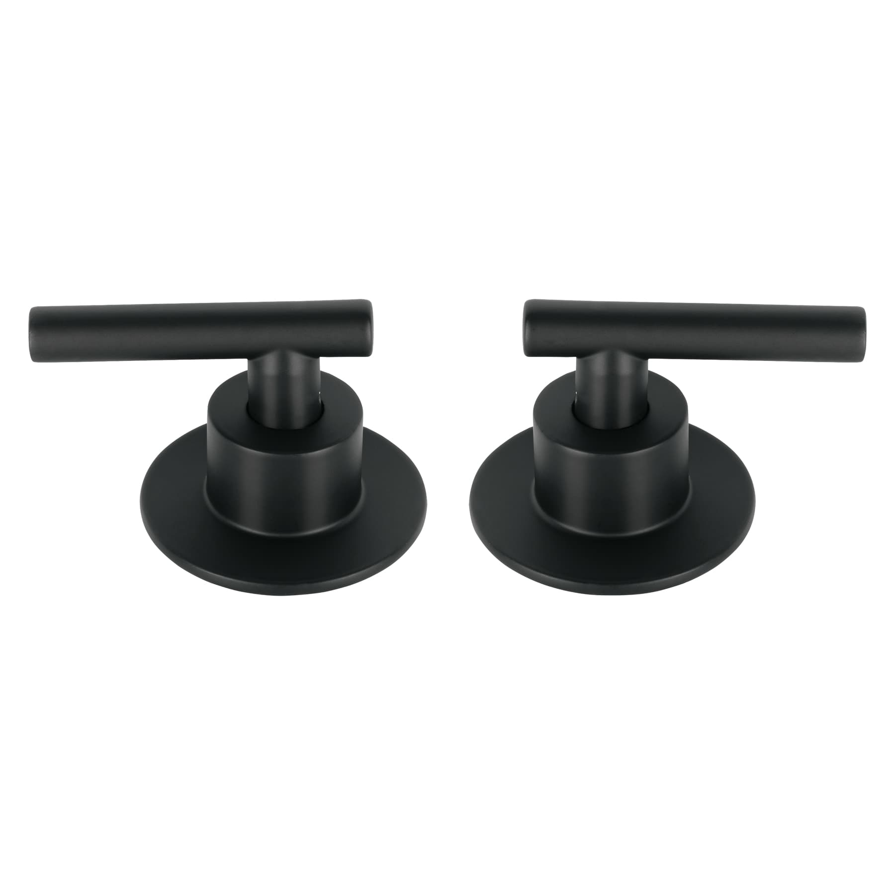 Foset TBMR-62M Juego de 2 manerales para regadera, palanca, negro, Tubig
