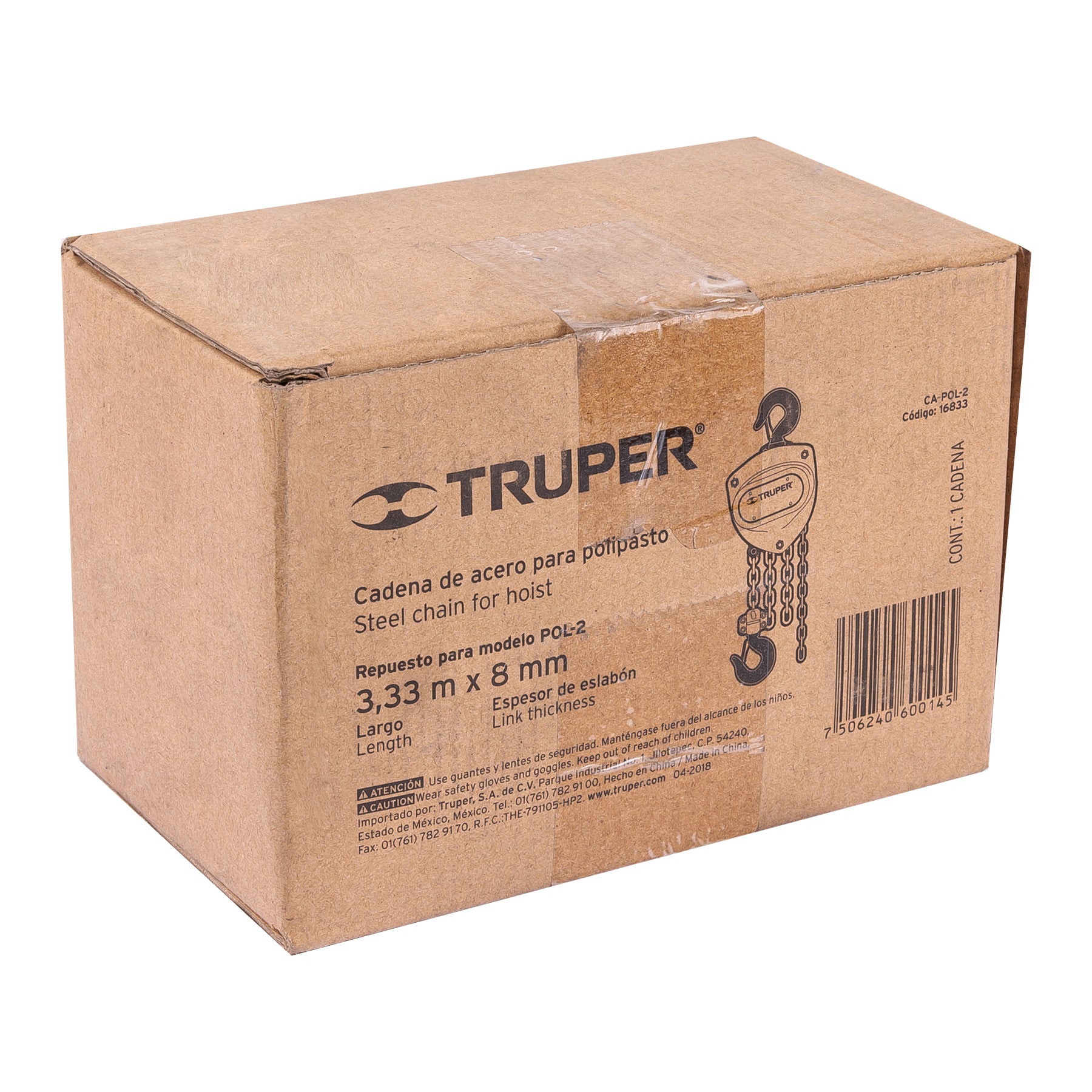 Truper CA-POL-2 Cadena para polipasto POL-2