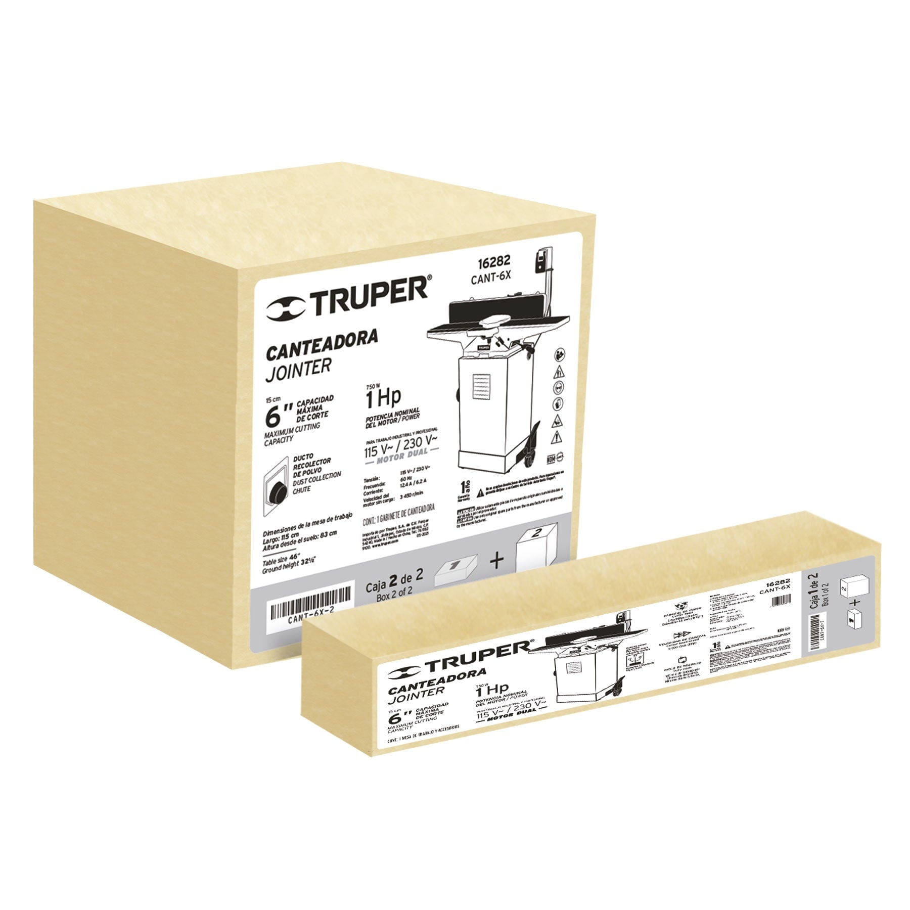 Truper CANT-6X Canteadora 6' de 750 W (1 HP)