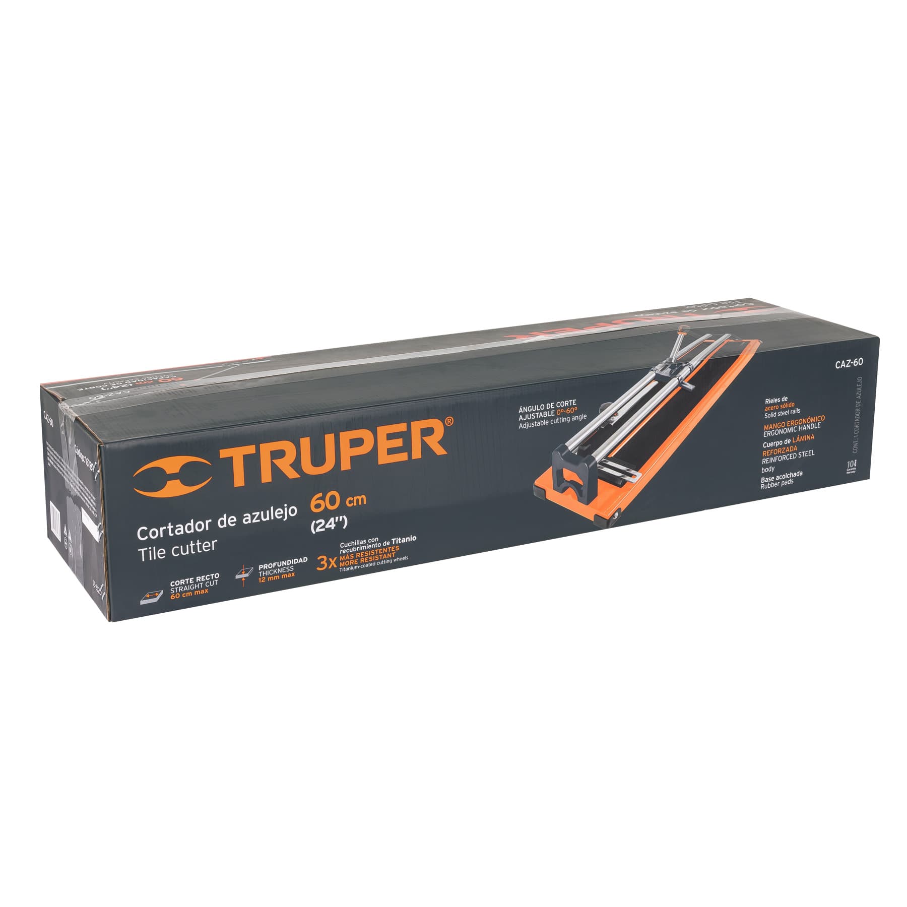 Truper CAZ-60 Cortador de azulejo de 24' (60 cm), Truper
