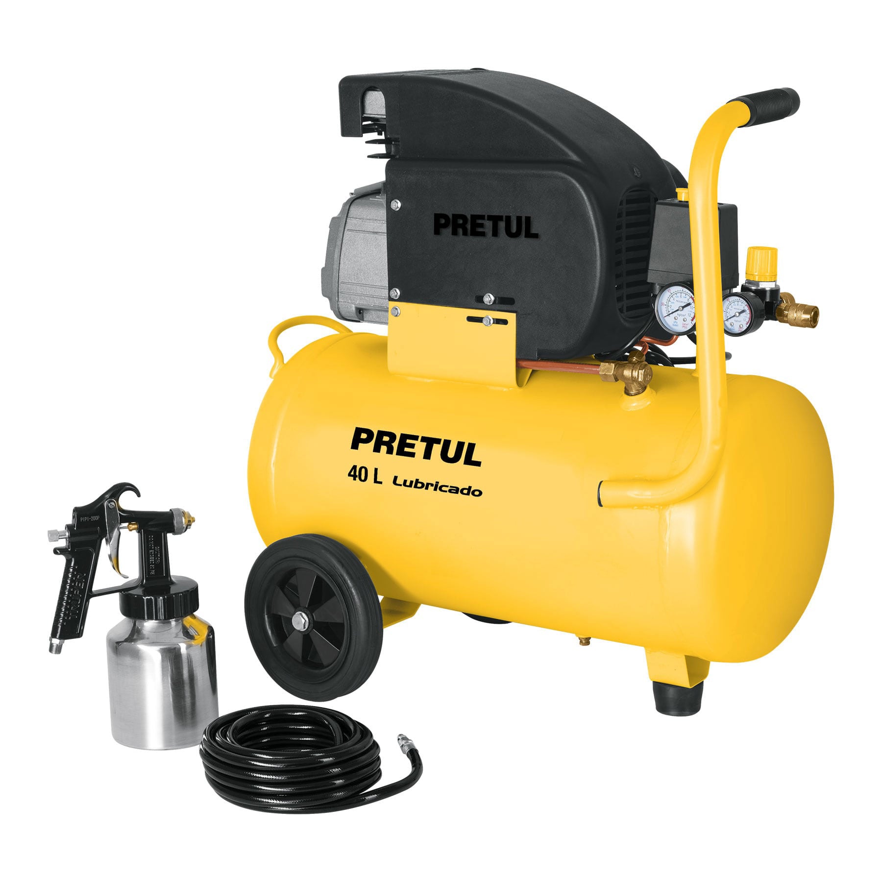 Pretul COMP-KIT40P Kit, compresor 40 L, manguera de PVC y pistola