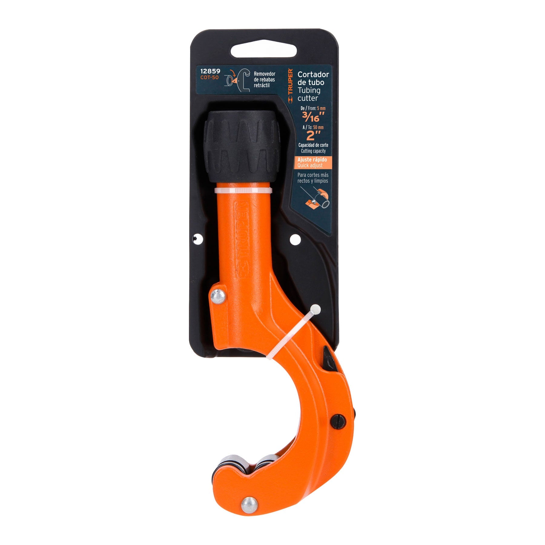 Truper COT-50 Cortador de tubo de cobre, hasta 2' (50mm)