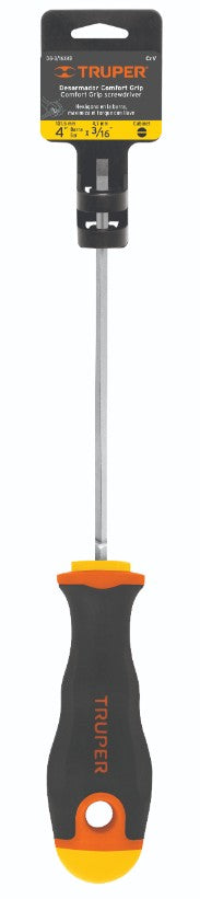 Truper DG-3/16X8B Desarmador cabinet 3/16x8' mango comfort grip