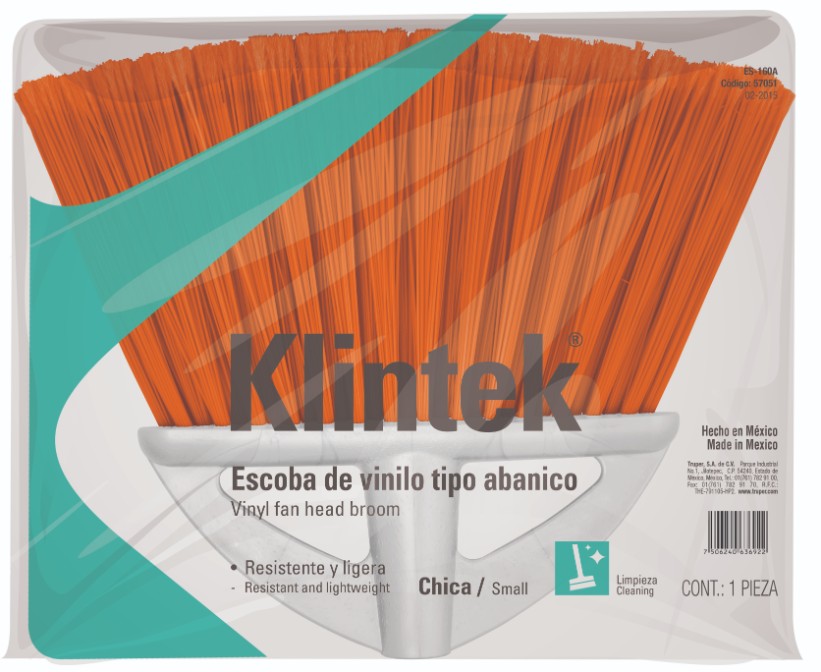 Klintek ES-160A Escoba de vinilo, tipo abanico