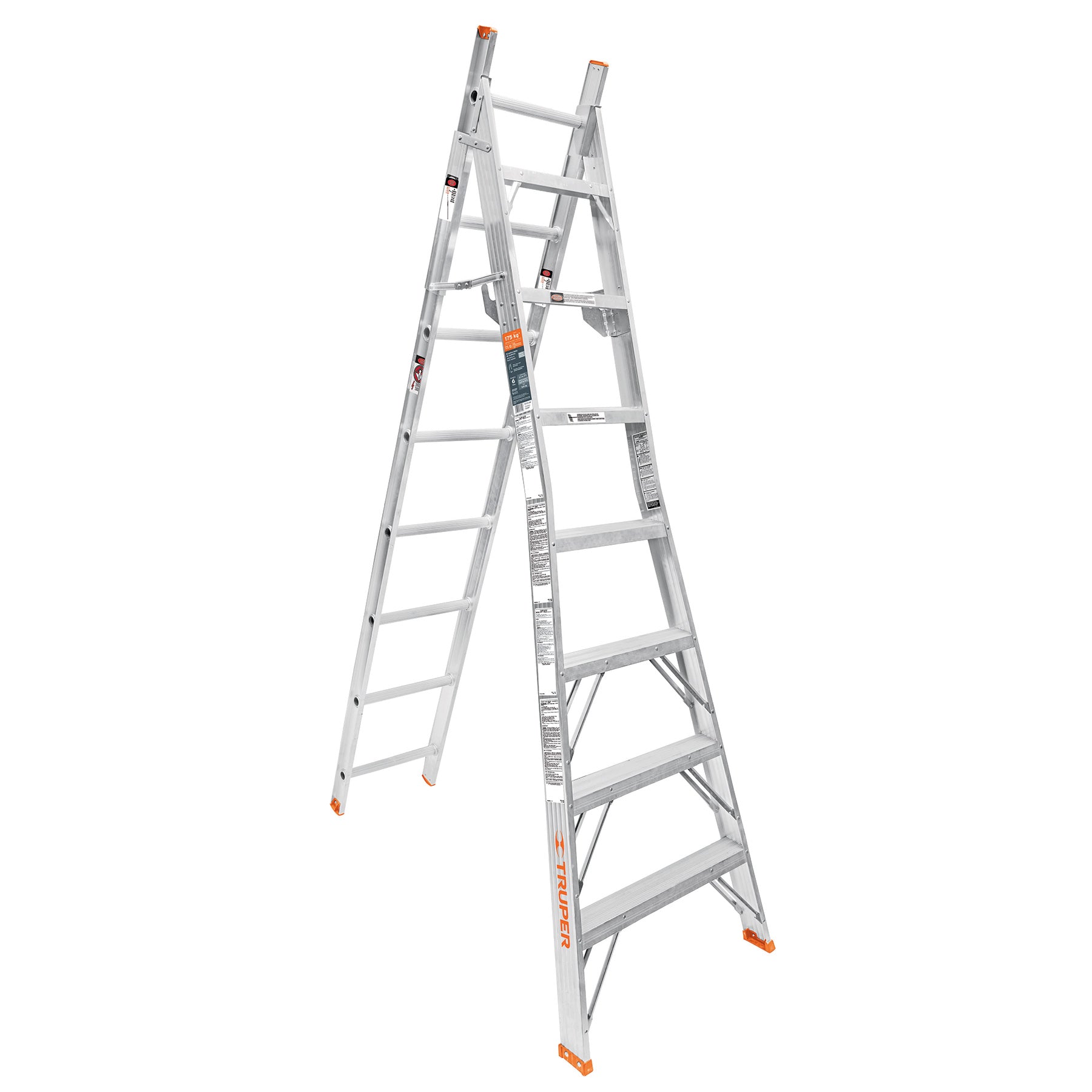 Truper ESC-215 Escalera de combinación tipo II 15 escalones | Ferrenacional