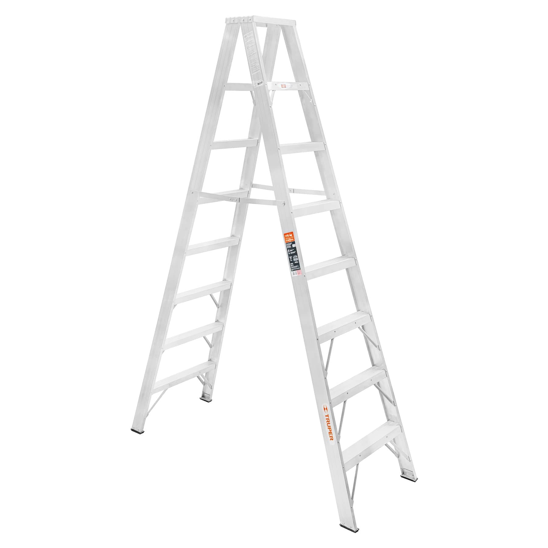 Truper ESTD-27 Escalera de tijera doble aluminio 7 peldaños | Ferrenacional