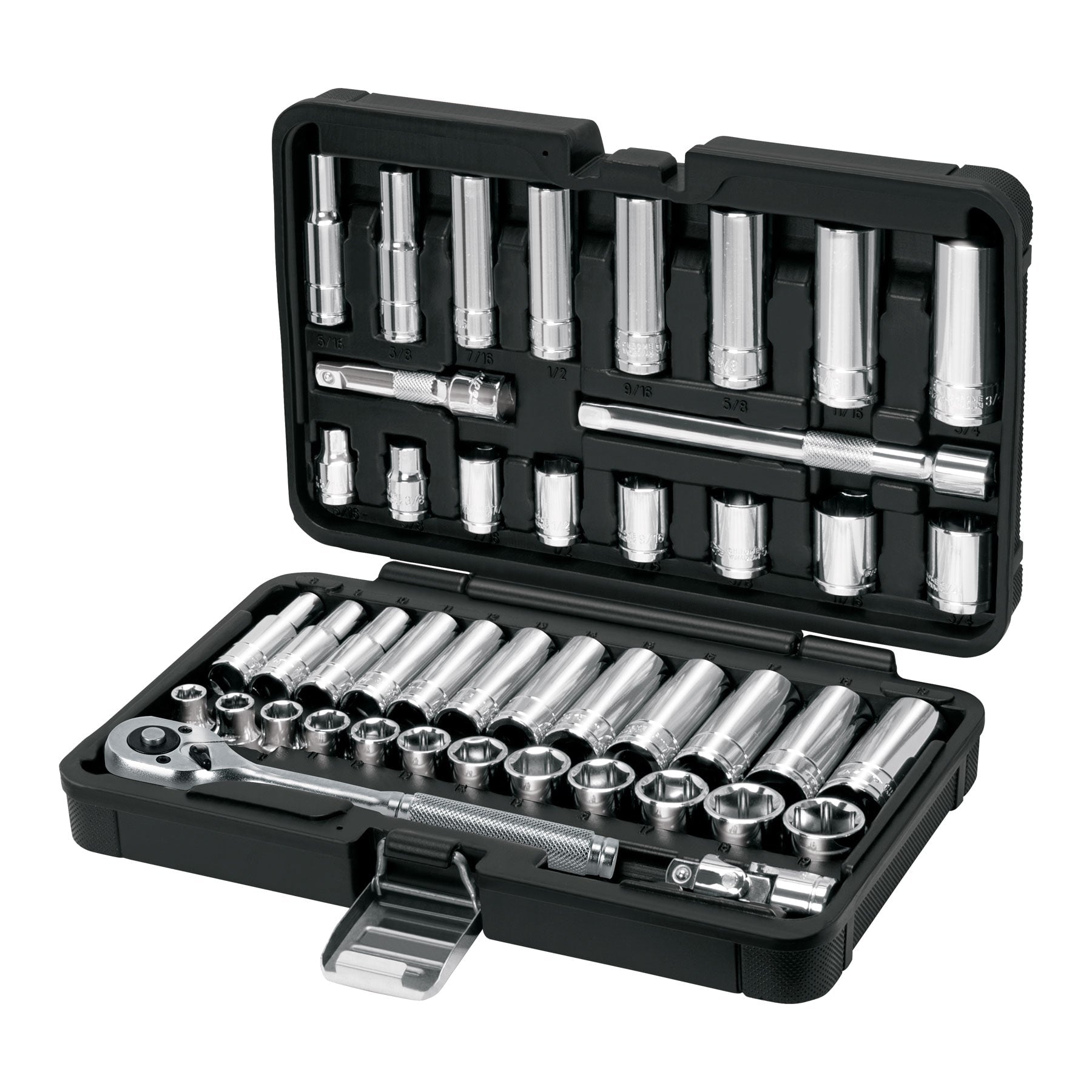 Juego de Herramientas para Mecánico 45 Piezas (Std y mm) - Truper JD-3/8X45MP