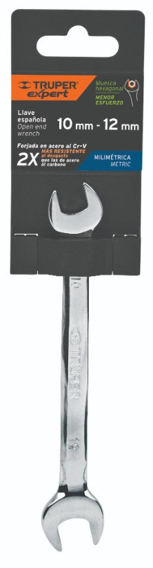 Expert LL-31012 Llave española, milimétrica, 10 x 12 x 146 mm