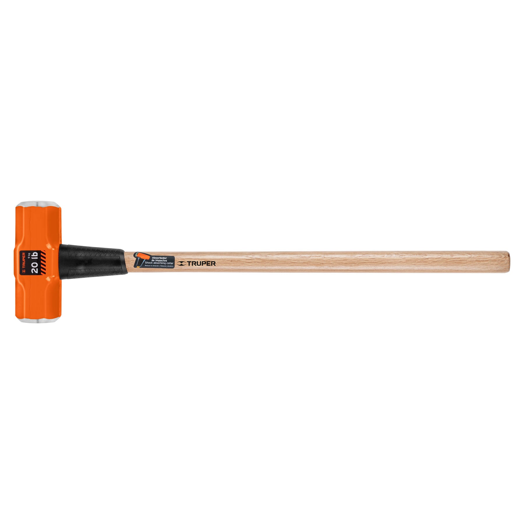 Truper MD-20M Marro octagonal 20 lb, mango de madera 36'