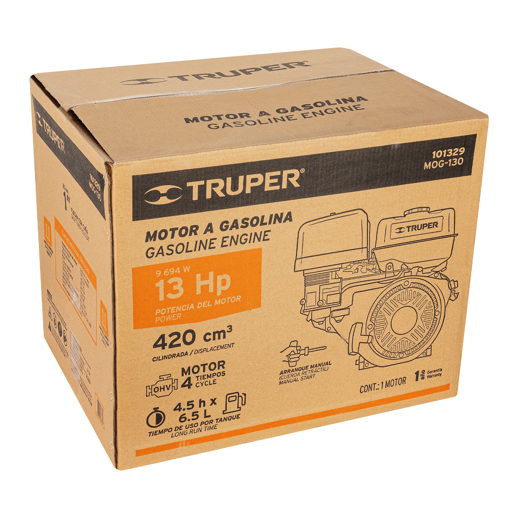 Truper MOG-130 Motor a gasolina 13 HP, Truper