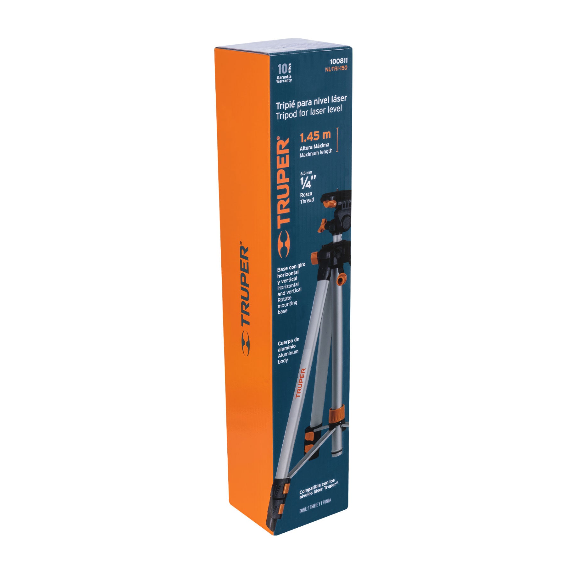 TRuper NL-TRI-150 Tripié telescópico para nivel láser, altura max. 1.45 m