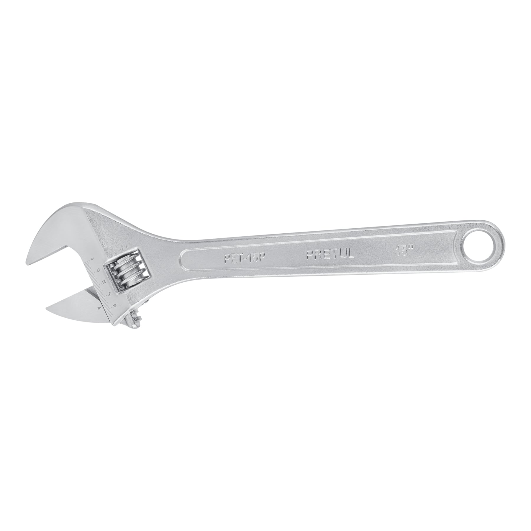 Pretul PET-15P Llave ajustable (perico), cromado 15' Pretul