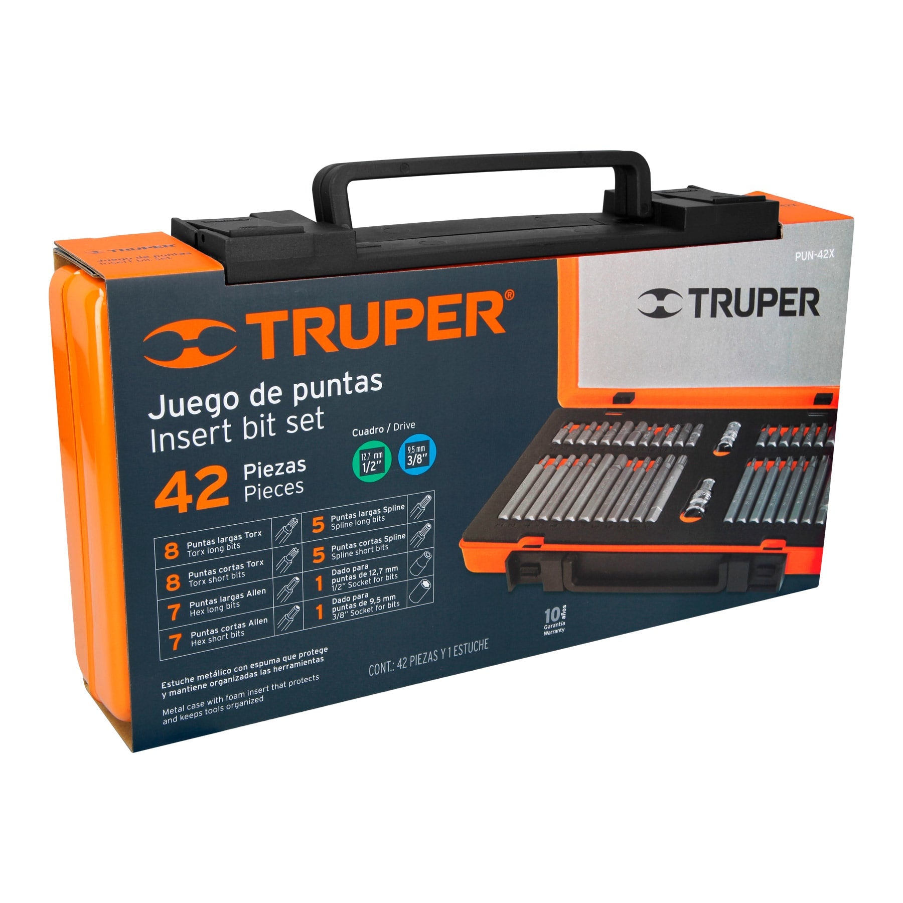 Truper PUN-42X Juego de puntas 42 piezas