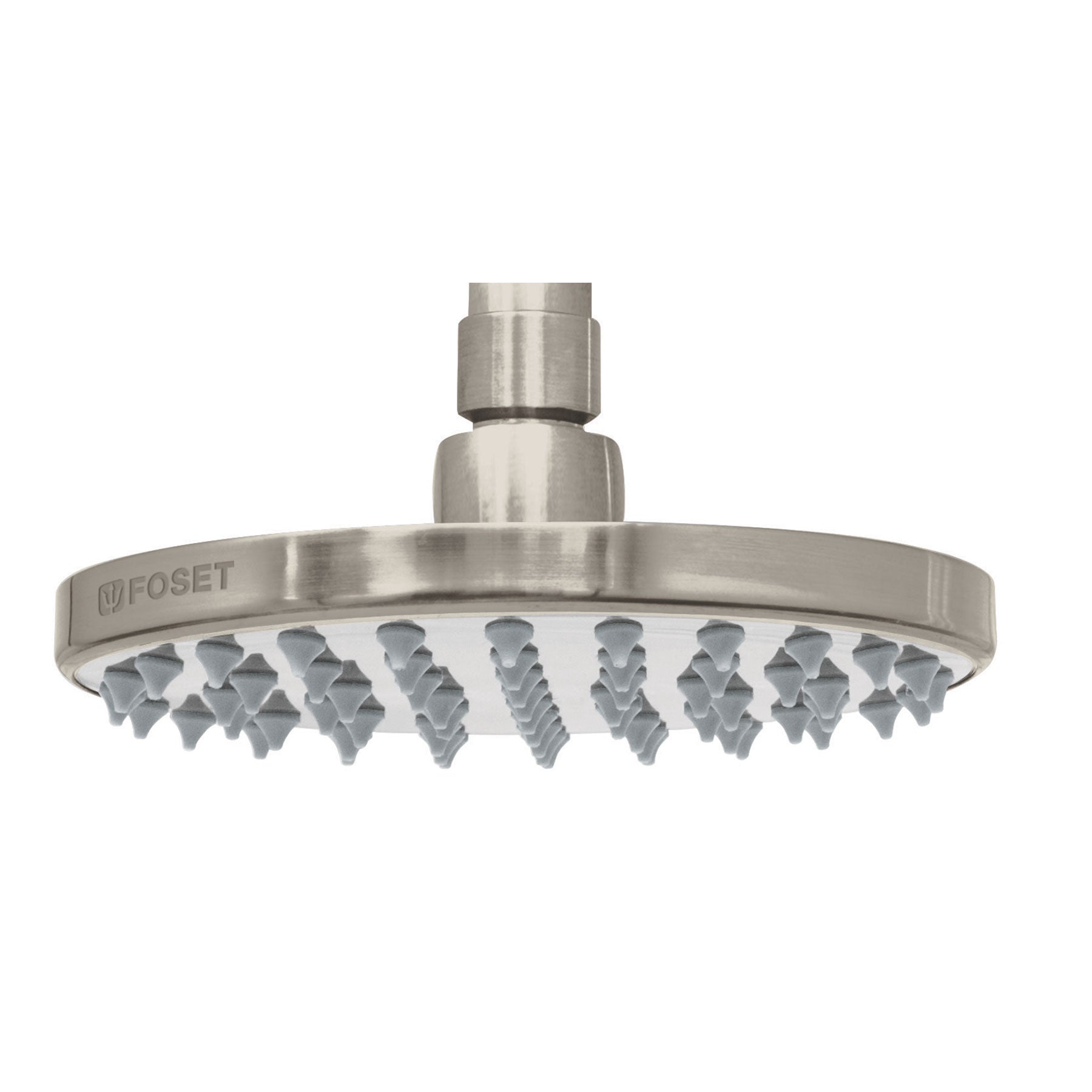 Foset R-206SN Regadera de latón, 6', sin brazo, satinado, Element