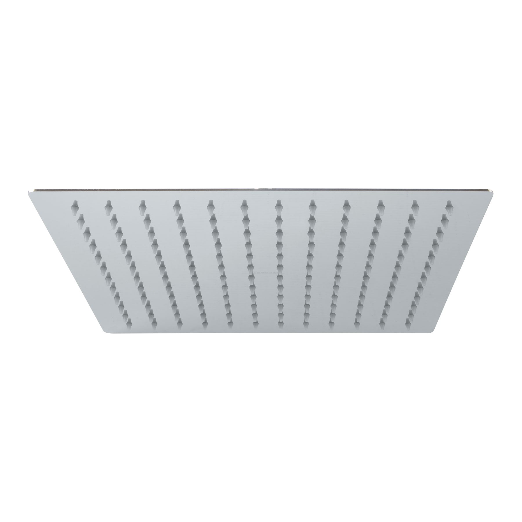 Foset R-312S Regadera cromo 12' plato cuadrado delgado sin brazo
