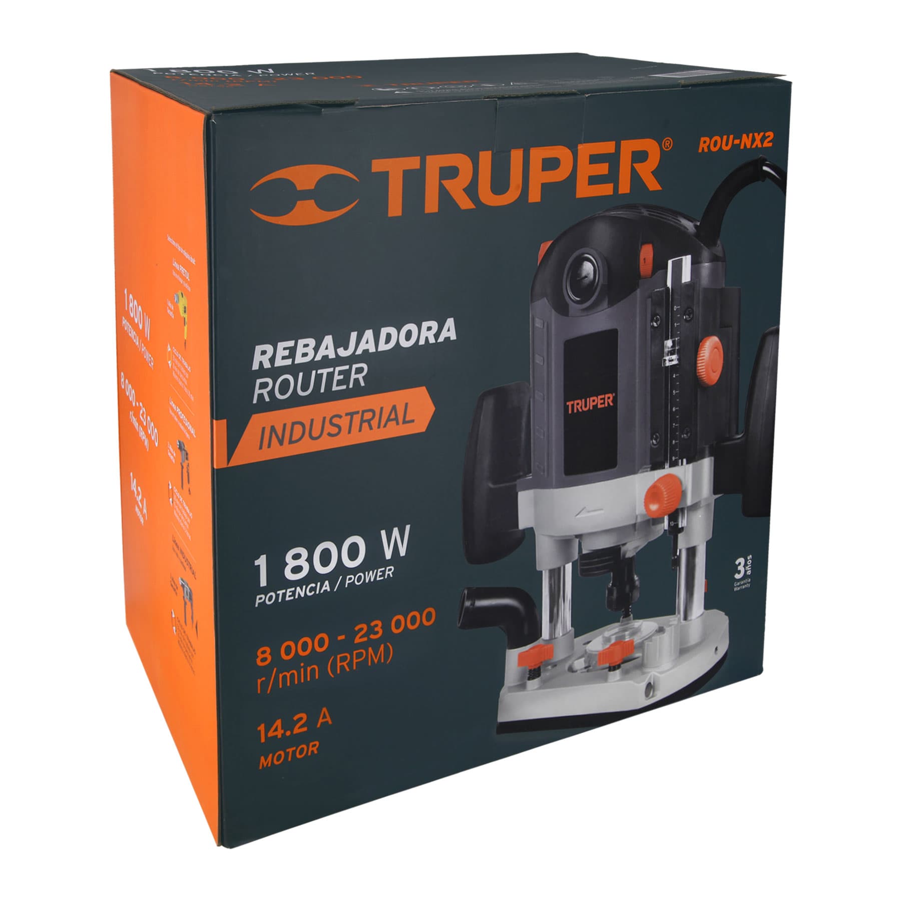 ROU-NX2 Router 1800 W 2-1/2 HP, industrial