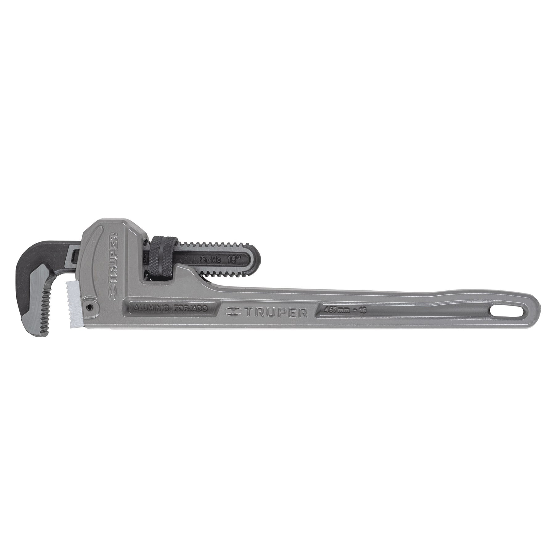 Truper STIA-18 Llave para tubo, Stilson, de aluminio, 18'