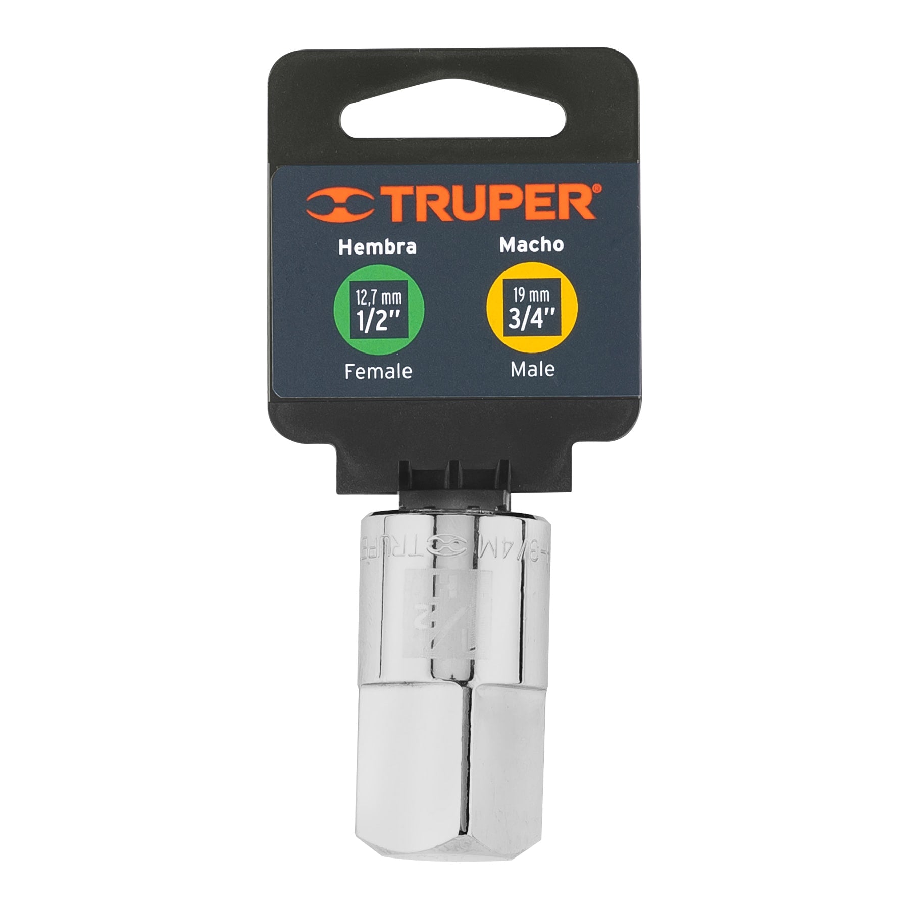 Truper A-5653 Adaptador para matraca de cuadro 1/2' a cuadro 3/4' - Ferrenacional