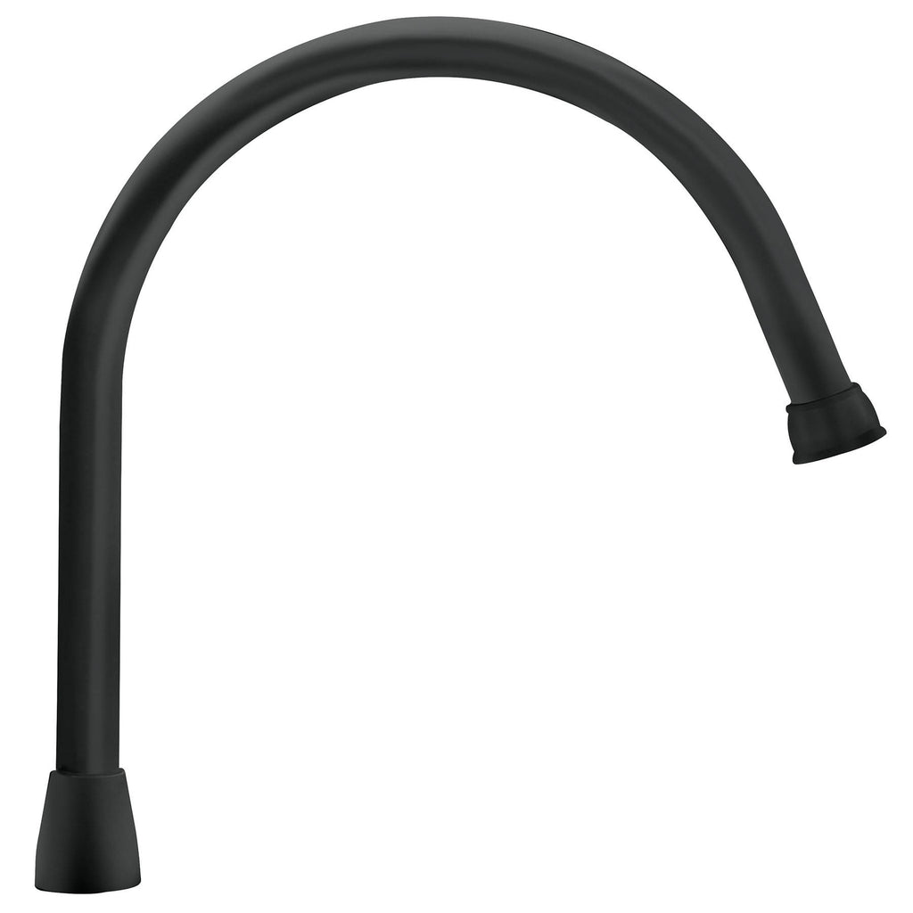 Foset AQCR-80M Cuello para mezcladora de fregadero, negro mate, Aqua