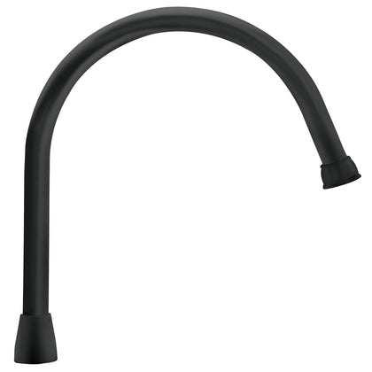 Foset AQCR-80M Cuello para mezcladora de fregadero, negro mate, Aqua