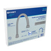 Foset AQCR-80N Cuello para mezcladora de fregadero, satín, Foset