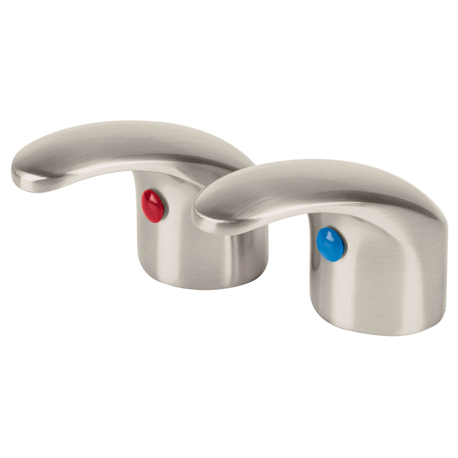 Foset AQMM-62N Juego de 2 manerales de palanca para lavabo, satín, Aqua