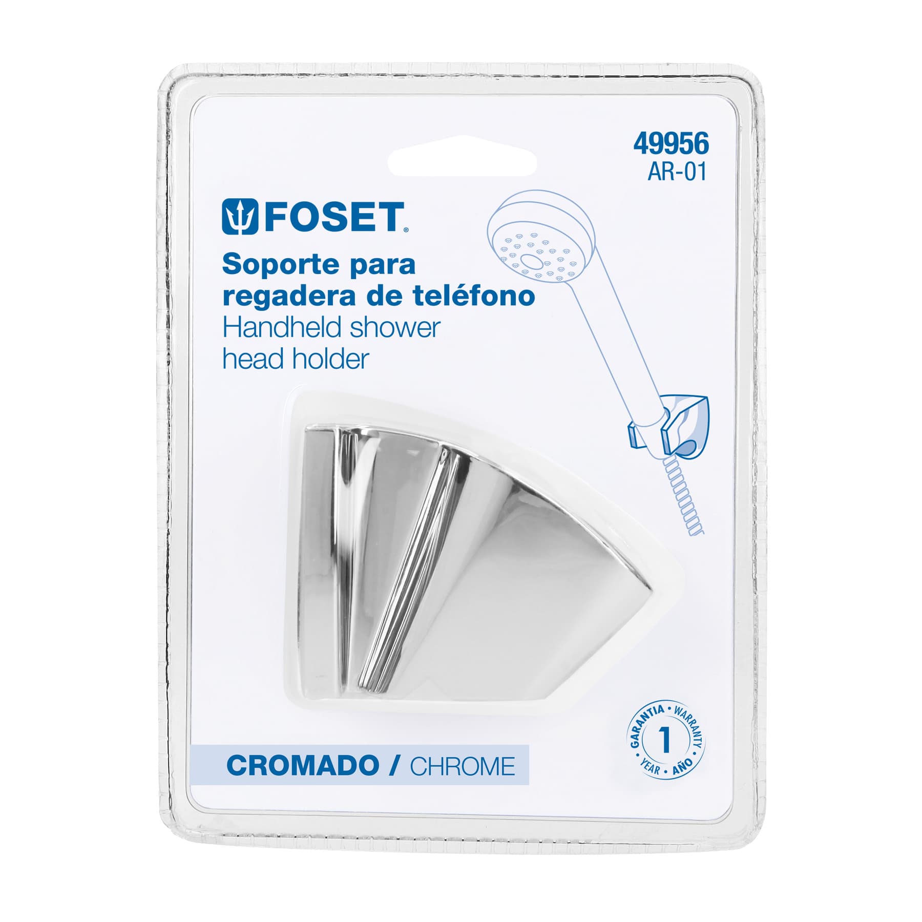 Foset AR-01 Soporte a pared, cromo - Ferrenacional